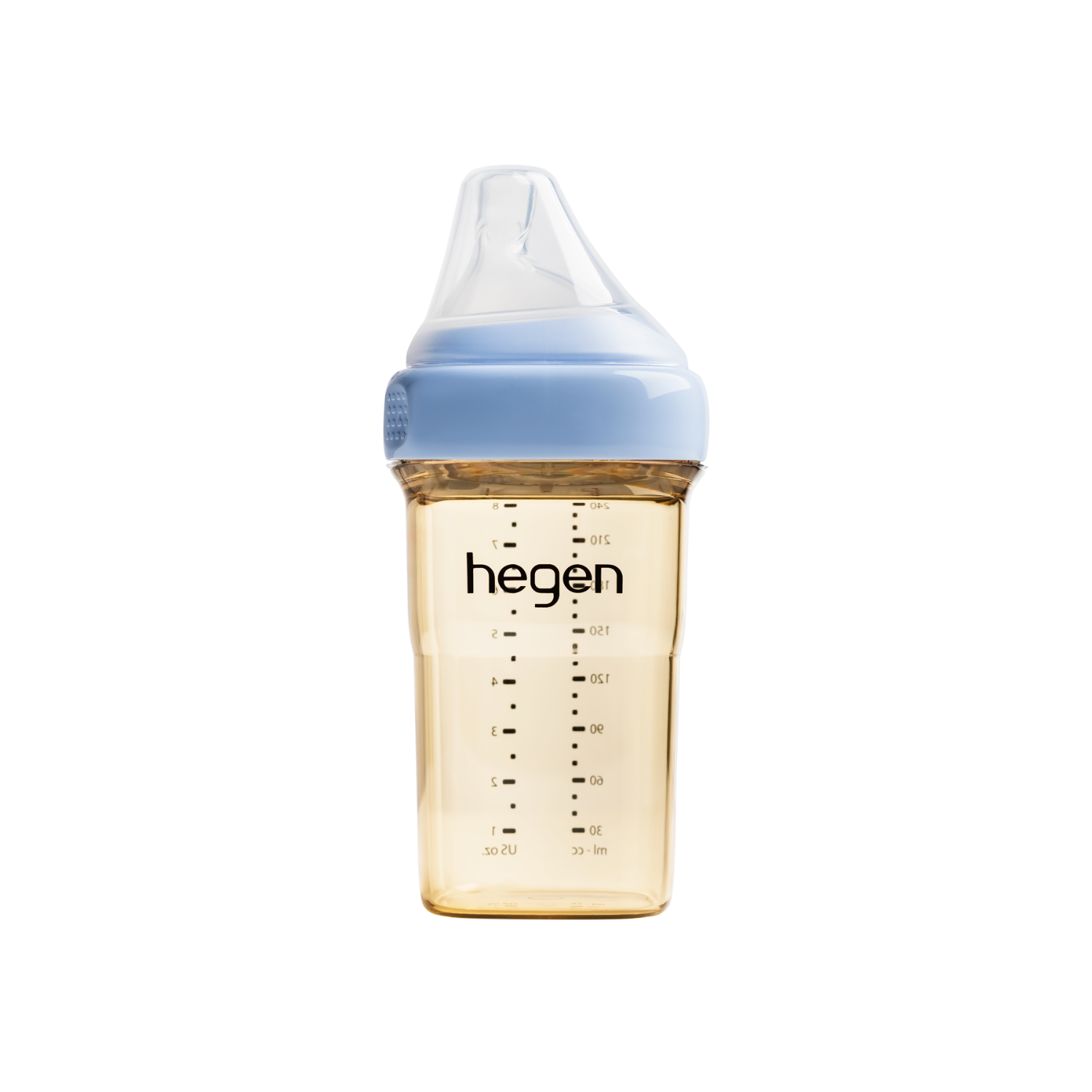 Hegen PCTO™ 240ml/8oz Feeding Bottle PPSU BLUE with Medium Flow Nipple (3 to 6 months)