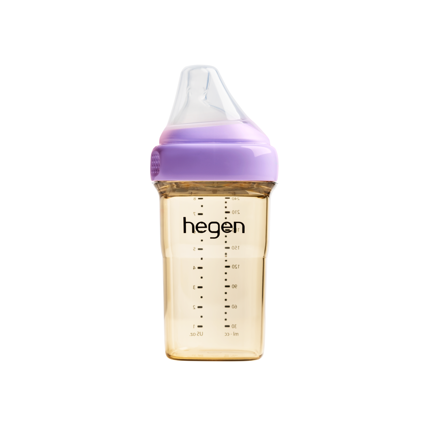 Hegen PCTO™ 240ml/8oz Feeding Bottle PPSU PURPLE with Medium Flow Nipple (3 to 6 months)